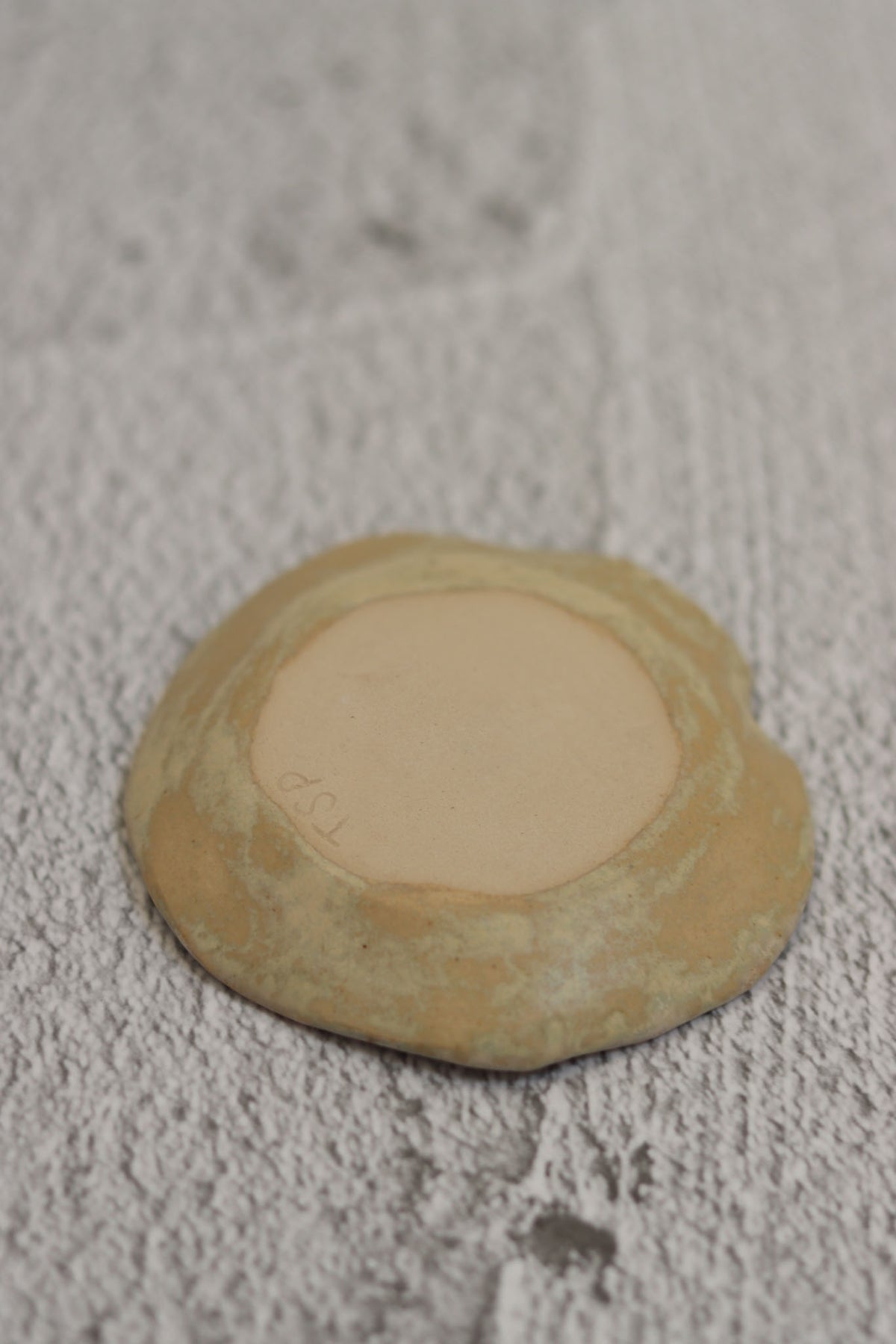 45. Small Round Dish Cream Spot