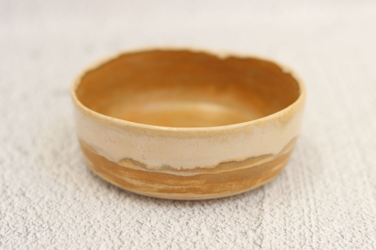 83. Large Dip Bowl Beige Sunset