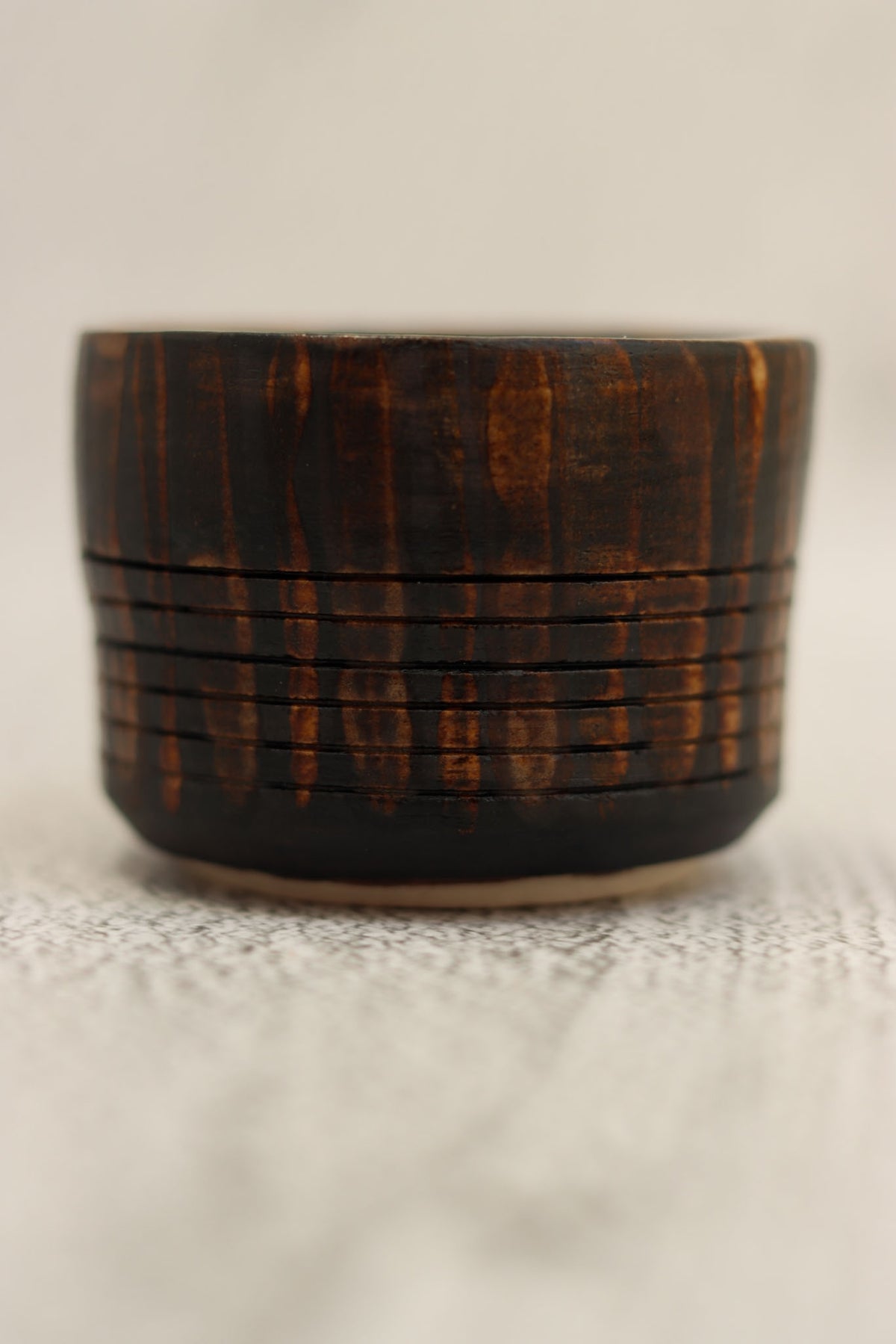 66. Ribbed Bowl Tiger Stripe