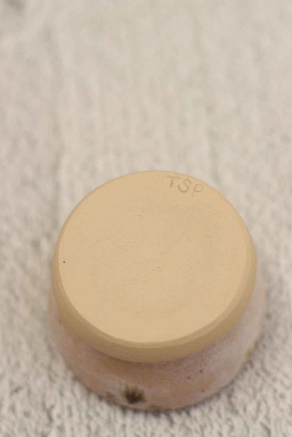 65. Footed Bowl White Opal