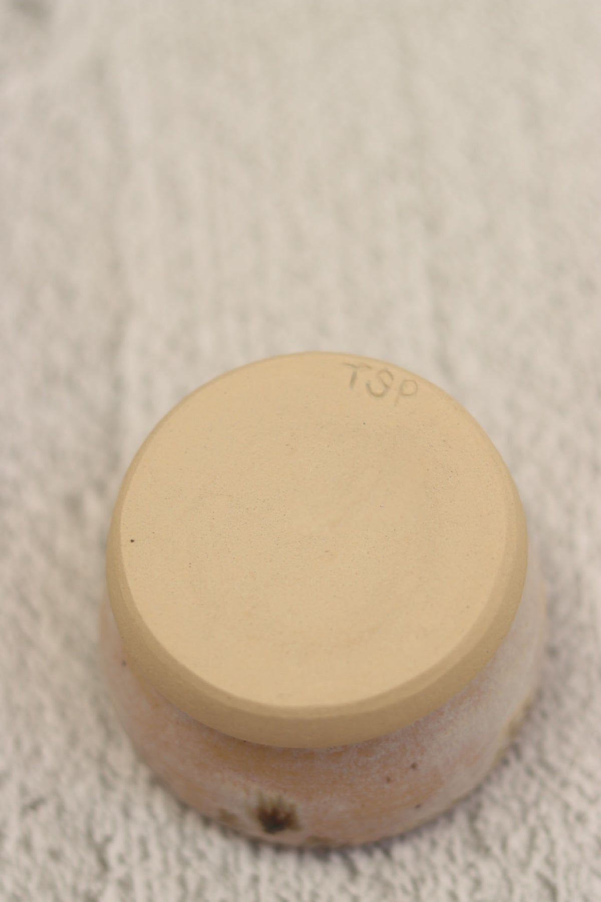 65. Footed Bowl White Opal