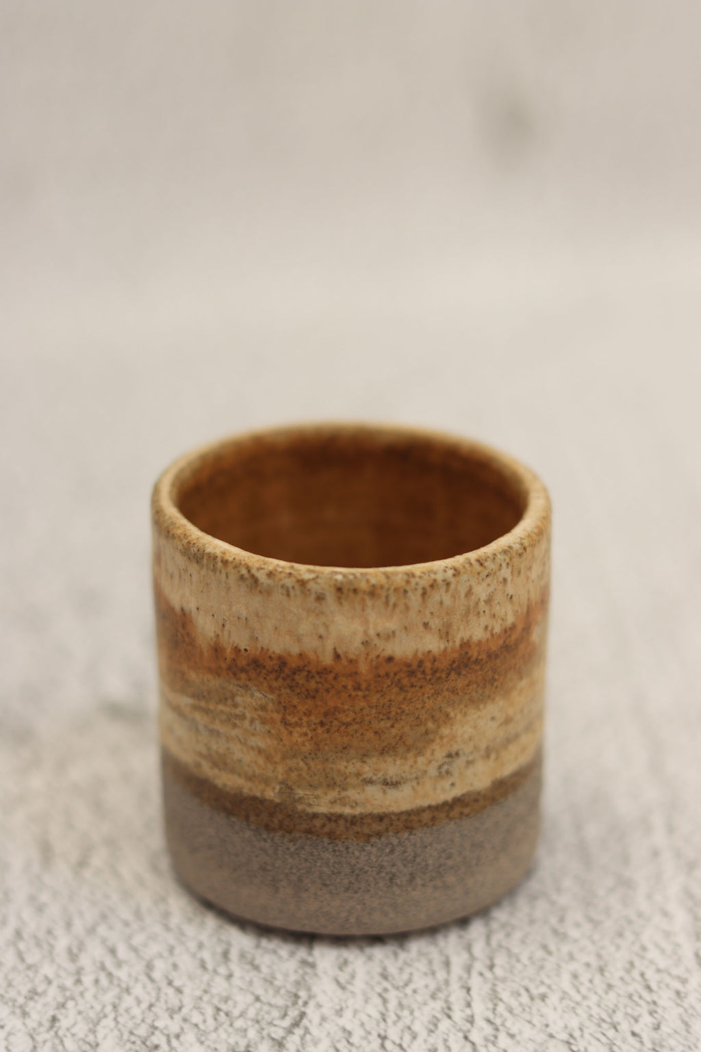 53. Straight Side Espresso Cup Brown Ombre