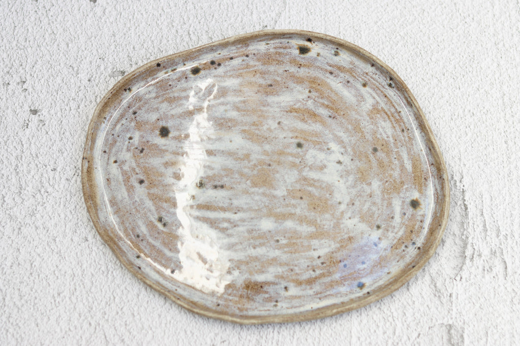 SECONDS. Oval Platter Grey Spot