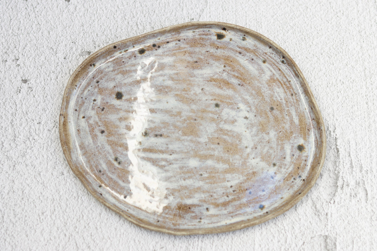 SECONDS. Oval Platter Grey Spot