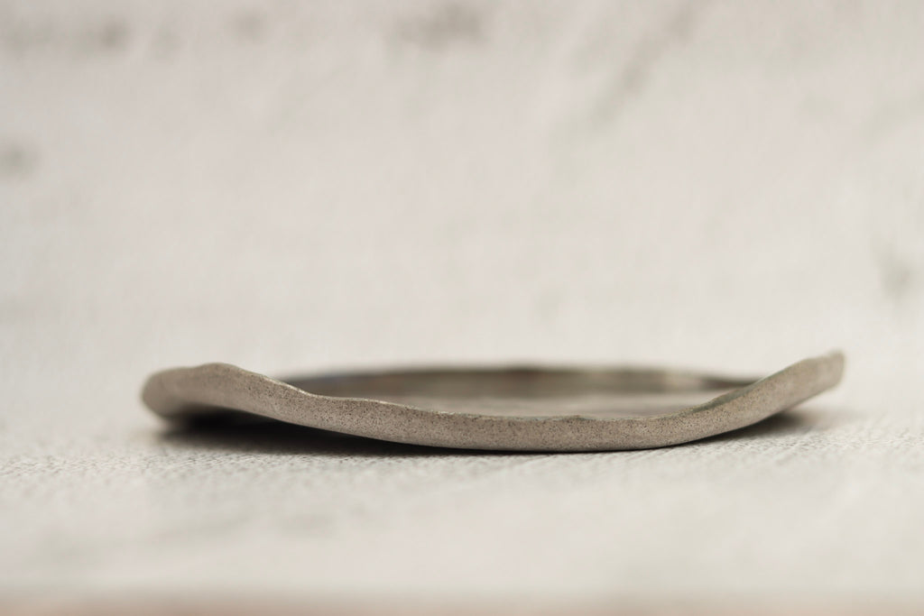 SECONDS. Small Platter Grey Khaki