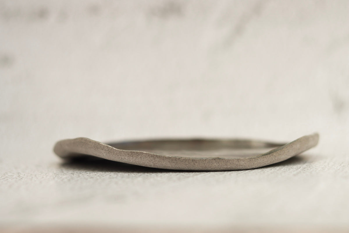 SECONDS. Small Platter Grey Khaki