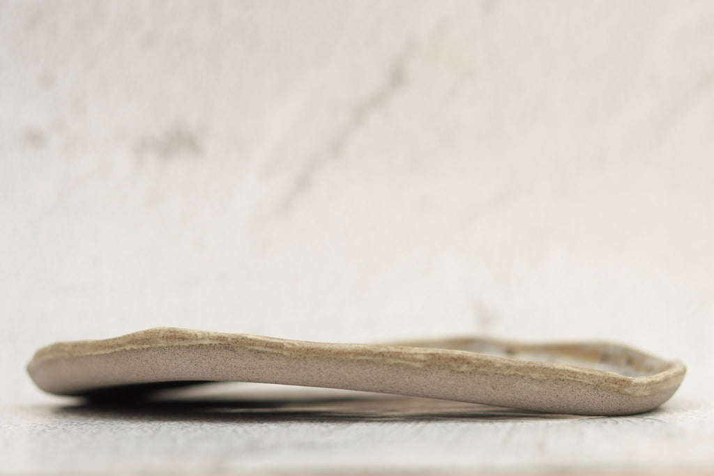SECONDS. Oval Platter Grey Spot