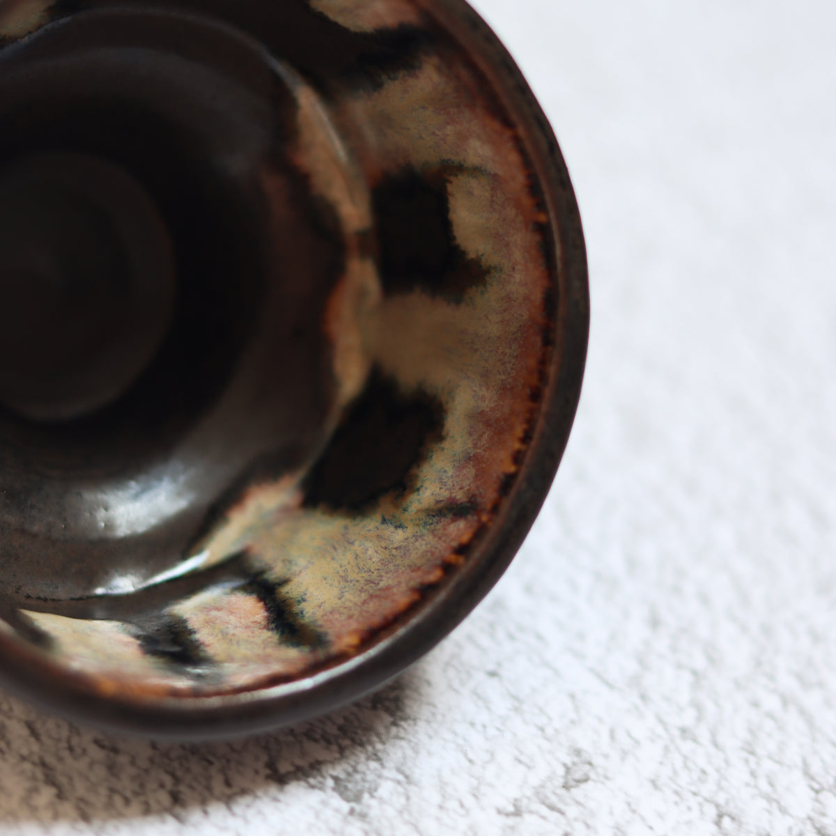 31. Footed Bowl Brown Drip