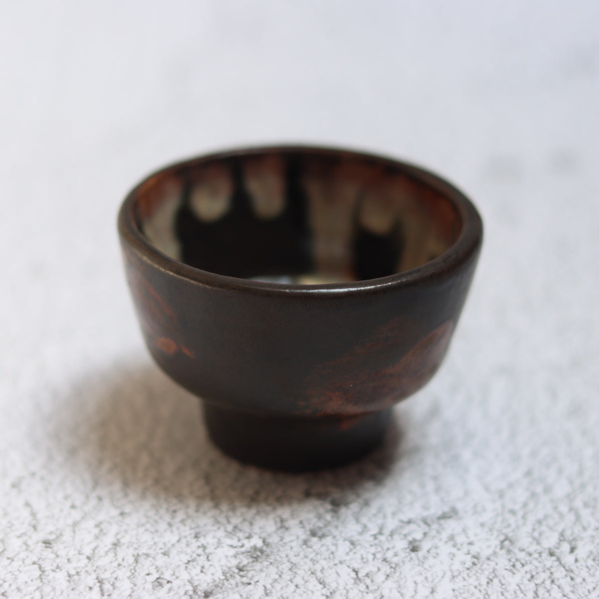 31. Footed Bowl Brown Drip
