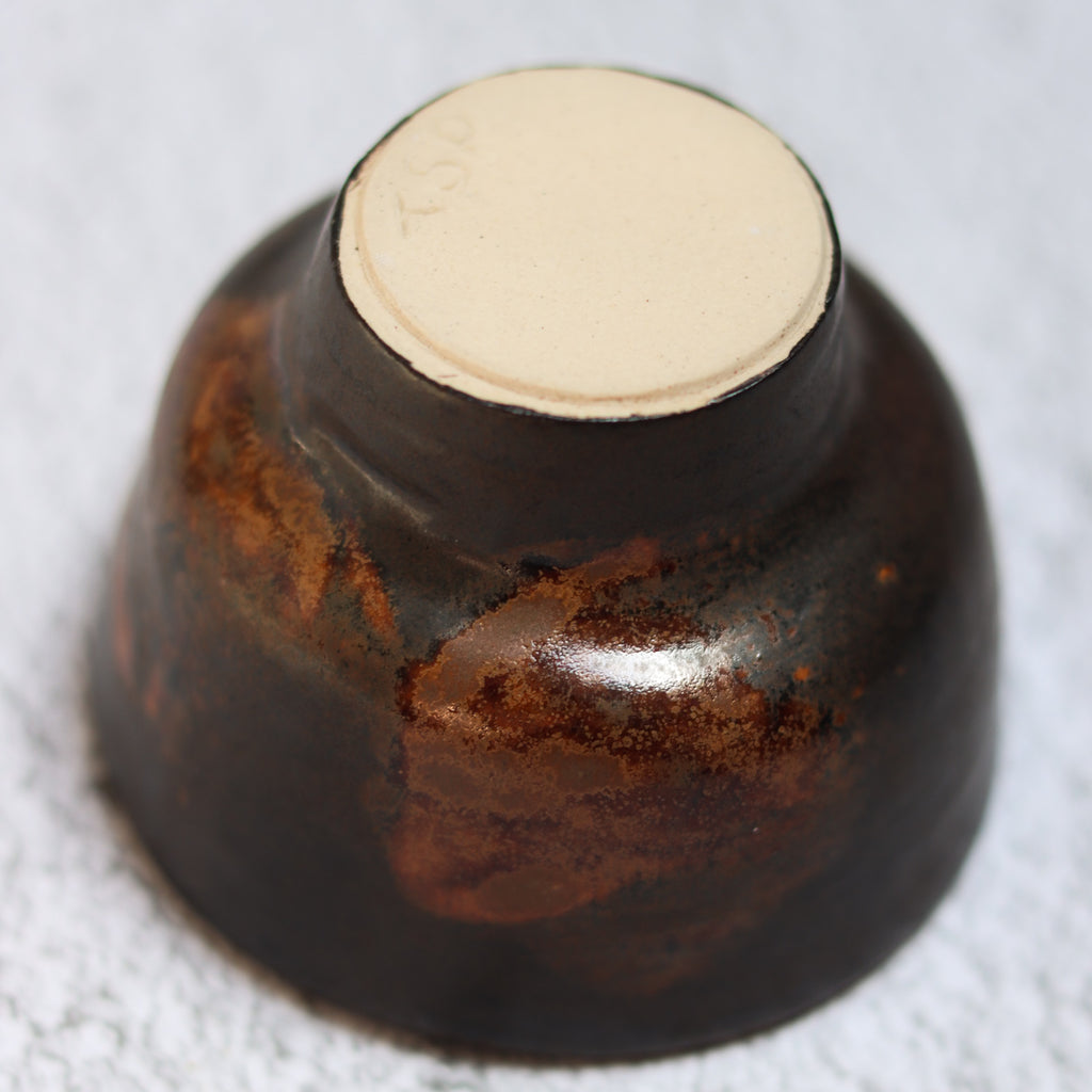 31. Footed Bowl Brown Drip