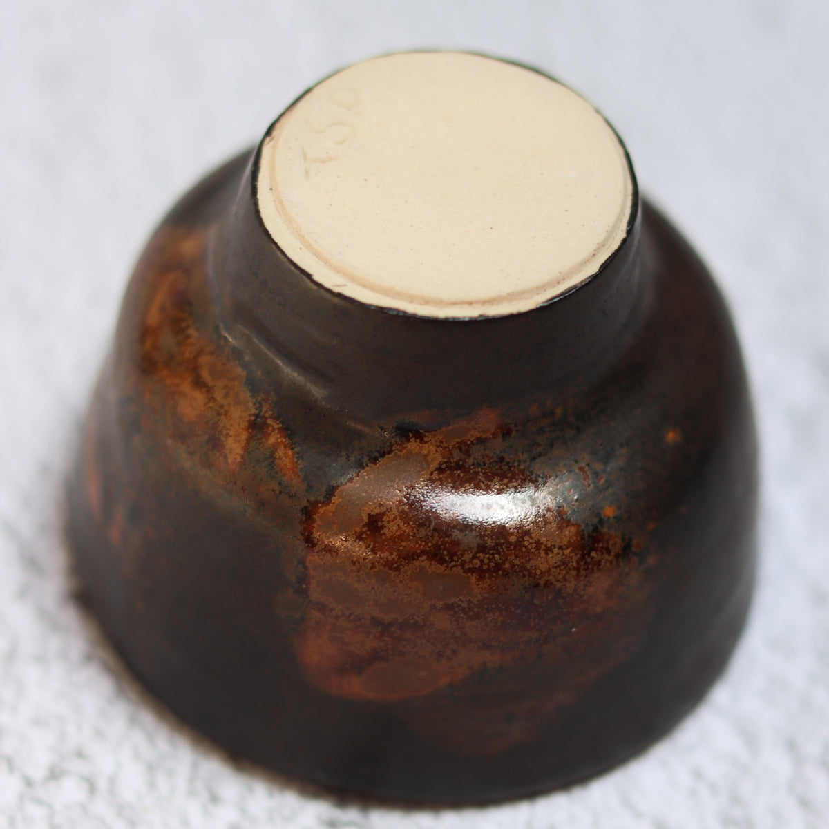 31. Footed Bowl Brown Drip