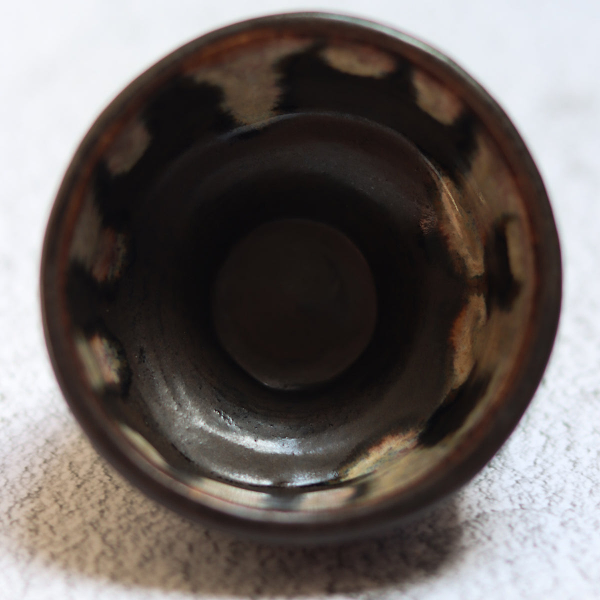 31. Footed Bowl Brown Drip