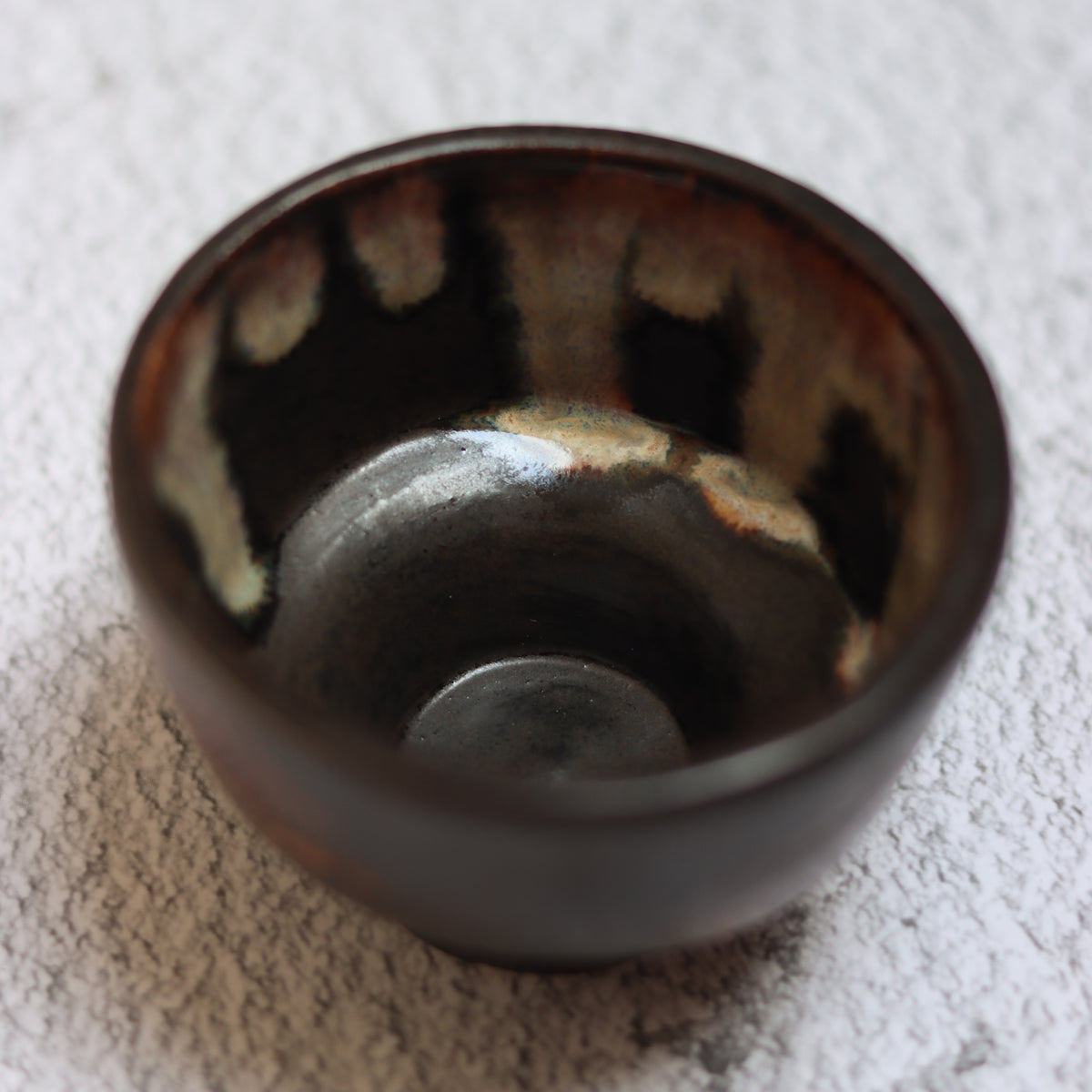 31. Footed Bowl Brown Drip