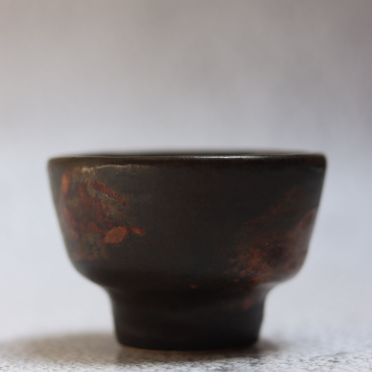 31. Footed Bowl Brown Drip