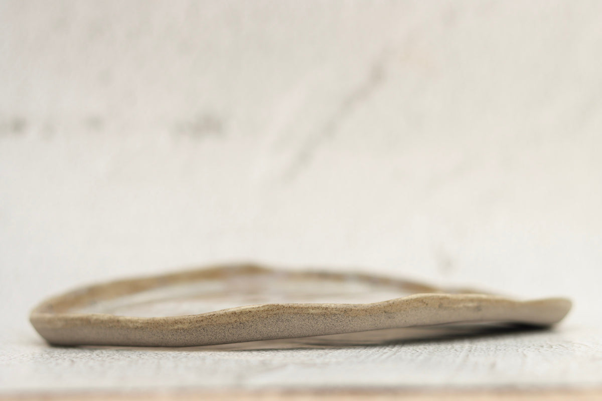 SECONDS. Oval Platter Grey Spot
