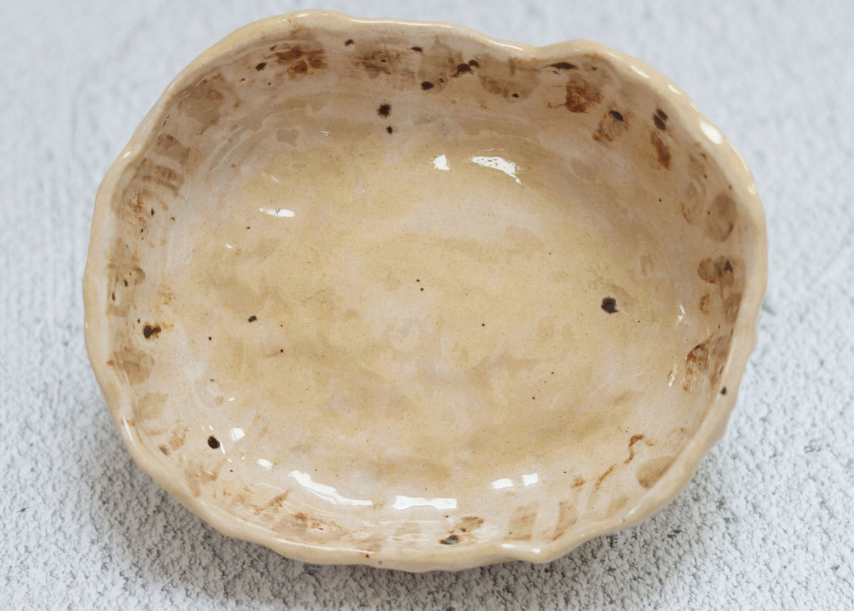 22. Large Dimple Bowl Cream