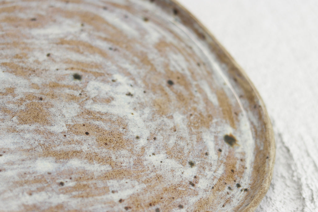 SECONDS. Oval Platter Grey Spot